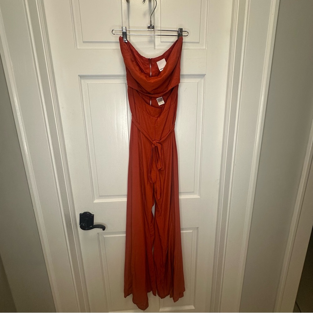 Skylar + Madison Vibrant Orange Romper (C)